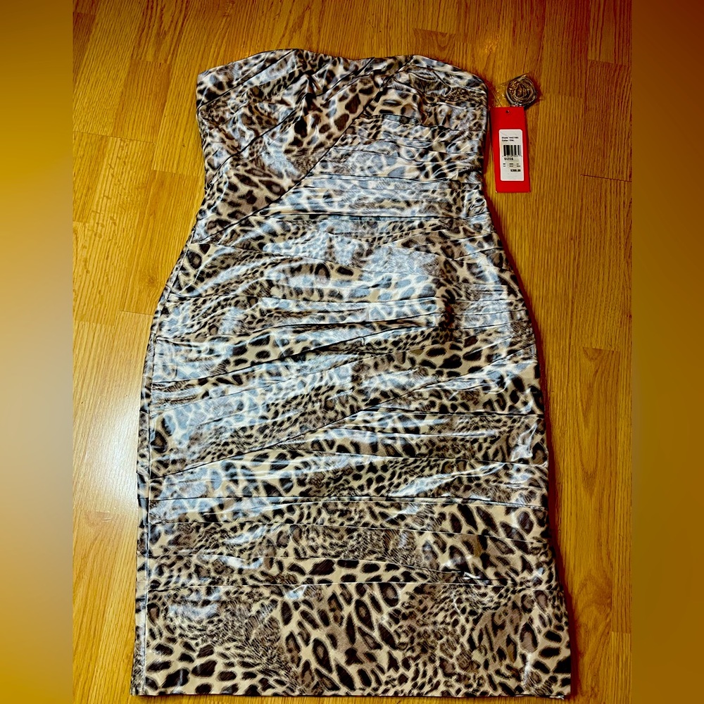 #1 🆕 NWT 🆕  ML Monique Lhuillier Animal print dress